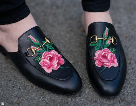 My New Gucci Princetown Floral Embroidered Loafers 